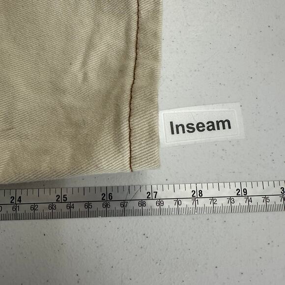 Pacsun Women High Rise Carpenter Jeans Size 28 Embroidered Hippie Retro Festival - Picture 8 of 9